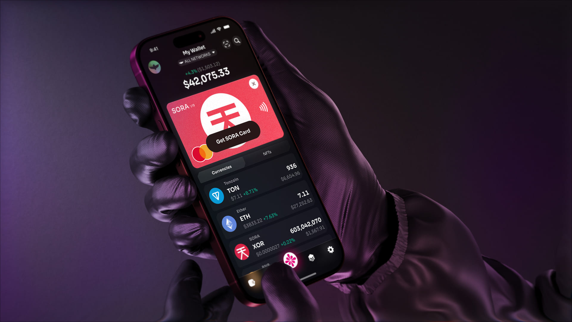 Fearless Wallet + SORA Card