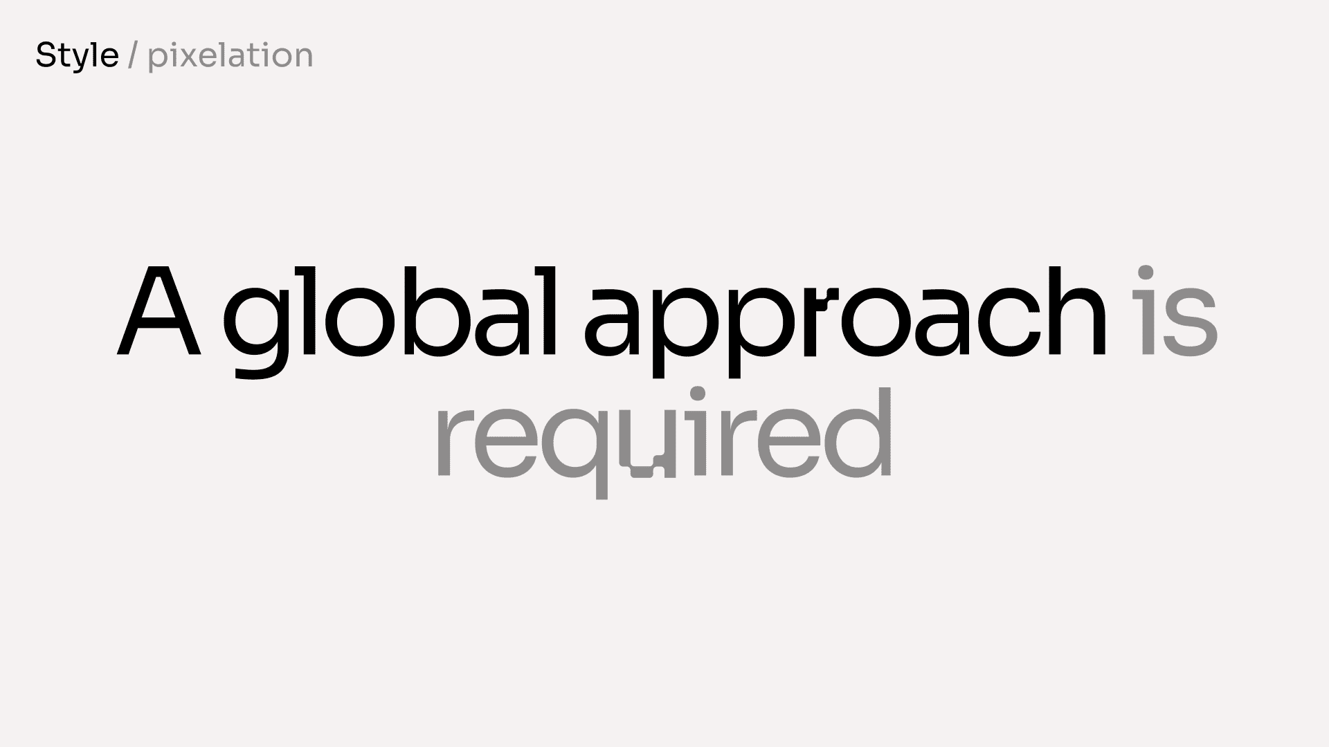 Pixelation / distortion used as a metaphorical representation of fraud