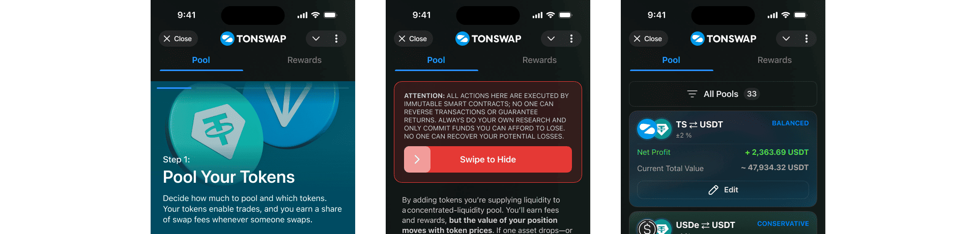 Tonswap UI/UX